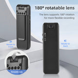 1080P with Audio /Video Recording Wearable Body Cam Clip-on Camera Camcorder w/ 180° Rotatable Lens IR Night Vision