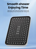 Rainfall Shower Head Big Panel Large w Supercharge Ceig Mounted Showerhead 360 Rotation High Pressure ABS Bathroom Faucet