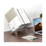 Stand,Acrylic Vinyl Record Storage Holder,Clear CD Organizer Holder for Single and Gatefold Albums