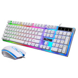 G21 USB Wired Set LED Rainbow Color Backlight Gaming Computer Mouse Keyboard