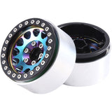 4Pcs Aluminum Alloy Metal 1.9Inch Beadlock Wheel Rims Hubs For 1/10 AXIAL SCX10 D90 RC Crawler Upgrade Parts Accessories