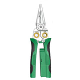 Wire Stripper Tools Multitool Plier Crimper Cable Cutter Multifunctional Stripping Crimping Pliers Terminal Hand Tool