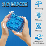 4 Pack Maze Gift Boxes, Perfect Money Holder Puzzle Brain Teasers For Kids And Adults Durable 7X7x7cm