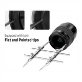 Lens Sucker Spanner Kit, IC Pick-Up Vacuum Pen with 7 Interchangeable Suction Cups and Curved Tips