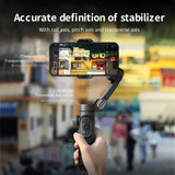 3-Axis Handheld Gimbal Stabilizer Smartphone with Fill Light for iPhone Android Face Tracking Tiktok Vlog Smart XE