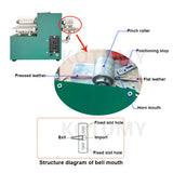Electric Cutter Belt Strap Cutting Double Head hine Professional Leather Tool 220V