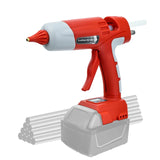 100W Cordless with 10pcs 11mm Stic Hot Melt Glue Gun for /Milwaukee/Makita/Bosch 18V Battery (No Battery)