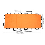 180 x 70cm 12 Handle Home Foldable Durable Fabric Stretcher Simple Soft Portable Transport Unit for Emergency Work