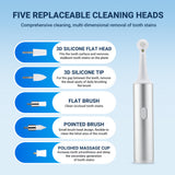 Electric Dental Cleaner Tartar Plaque Calculus Remover Cleaning hine Teeth Whitening Polisher USB Rechargeable Oral Care