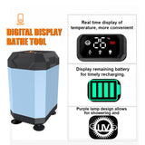 Portable Camping Outdoor Electric Pump Rechargeable Large Capacity Hiking Traveg Shower Tool 5400mAh
