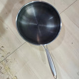 1pc, Honeycomb Coating Non-Stick Skillet, Stainless Steel Wok, Saute Pan, For Gas Stovetop And Induction Cooke