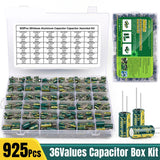 pieces Capacitor - Kit For Wide Durable Large Capacity 36Values Aluminum Electrolytic