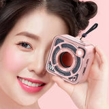 Transparent small square wireless Bluetooth speaker retro cartoon handheld card insertion 5.1 USB Type-C charging