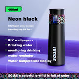 Arrival portable thermos 316 stainless steel vacume drinkware app smart water bottle with TFT temperature display couple cups