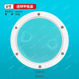 1Transparent cover yachts, 4-inch/6-inch handhole hatch cover, circular deck plate accessories for marine yachts