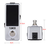 Mini Chromatic Tuner Pedal EffectGuitar Musical Instrumen LED Display True Bypass GuitarTuner for Guitar Bass Accessories