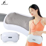 Electric Abdominal Massager - Health Care Deep Kneading Instrument for Abdomen. Vibration Body Massage Tool with Physiotherapy, Heating, and Slimming.