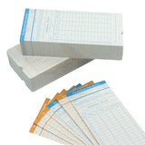 Xindabill 100/200/500pcs Cards Double-Sided Monthly Employee Attendance Time Clock Recorder