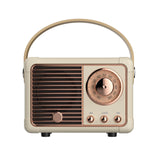 Retro Hifi Stereo Bluetooth V5.0 Speaker Portable Wireless Vintage Speaker Plastic 3W Full-range 50hz-20khz Music Player