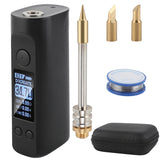75W Electric Soldering Iron with Digital OLED Screen - 8S Tin Melting, Constant Temperature, Rapid Heating, 3 Heads