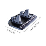 Plate Adhesive Dashboard Temporary Parking Auto Number Card Phone Mount For 6-18mm Thickness Cell