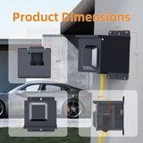 50 Amp Outlet with Breaker Weatherproof 125/250V 14-50R Receptacle Lockable Electrical Power Box for RV Camper