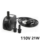 110V 21W 25W 30W Carving hine Coog Water Plastic Submersible Pump Oxygenation Filtration Circulating Pumping