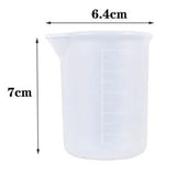 Silicone Measuring Cups Tool Kit With Stir Sticks Finger Cots For DIY Epoxy Resin Mixing Jewelry Making