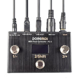 Fc-3 Doremidi Midi Usb Instruments Midi Din Devices Has 3 Programmable Switch Pedals with Multiple Midi Output Interfaces