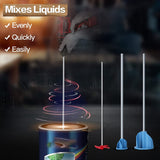 Pack of 3 Paint, Epoxy Resin, Mud&Ceramic Glaze Mixer Paddle Blades-Power Drill Stirring Attachment-Mixer Mixing Paddles