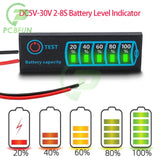 1-20Pcs 18650 Li-ion Lipo Lithium 5-30V Lead Acid Battery Level Indicator Tester LCD Display Module Capacity Voltage Meter