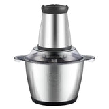 2 Speeds Stainless Steel 2L/3L Capacity Electric Chopper Meat Grinder Mincer Food Processor Slicer