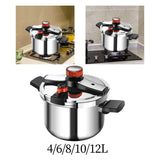 Thickened Pressure Cooker - For All Hob Types, Secure Locking, Fast Heating