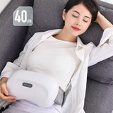 Electric Abdominal Massager - Health Care Deep Knead Abdomen Instrument. Vibration Body Massage Tool for Physiotherapy, Heating, and Slimming.