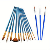 Student acrylic pen oil painting brush set, hook line, 15 pieces