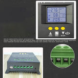 50A 60A 70A 80A 90A 100A MPPT Charge Controller 12V 24V 36V 48V Auto Solar Panel Charger Regulator for Lead-acid/Lithium
