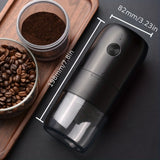 1pc, Electric Grinder, Hand Punch Italian Mill Coffee Machine Rechargeable Coffee Grinder Electric Bean Grinder Portable Home Simple