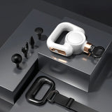 New Fascial Muscle Relaxing Vibration Massager Low Noise Multifunction Massage-Head and Belt Body Relaxer Massage Gun