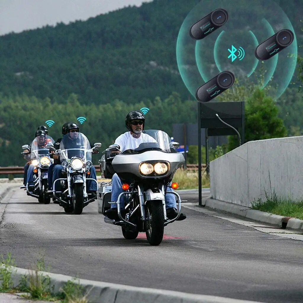 Freedconn T Com SC Bluetooth Motorcycle Intercom Helmet Headsets Wireless Communication Interphone BT 5.0 Music Share 10 Riders
