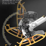 For Garden 21V Cordless Electric Lawn Mower Retractable Household Handheld Rechargeable Trimming Tool with Lcd Display
