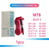 MTB Vae Length French Ridenow Ultralight Bicycle Inner 26 27.5 29 Inch 45Mm For Mountain Bike Tube