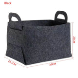 Folded Felt Storage Basket Tea Table Sundries Storage Basket Cloth Felt Storage Box Bedroom Socks Organise Holder