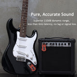 ammoon Wireless System Audio Digital Guitar Transmitter Receiver Built-in Rechargeable Battery 100 Feet Transmission