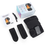 Electric Shoulder Massager Heating Vibration Massage Belt Thermal Physiotherapy Brace for Knee Arthritis Rechargeable