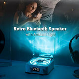 Mini Retro White Noise BT Portable Vintage Sleep Aid Music Speaker Subwoofer with RGB Light Lamp Support TF Card