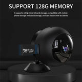 HD Night Vision Smart Home Small Surveillance 1080P Fisheye Mini Camera Wifi Kamera Security Protection Remote View Action Cam