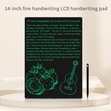 35.56 Cm LCD Drawing Colorful Tablet For Kids Toy Painting Tool Electronic Writing Board Handwriting