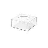 Acrylic Square Tray DIY Cake Refillable Board Base for Display Wedding Party Birthday 15X15X10cm