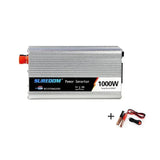 1000W Peak Power Inverter DC 12V to AC 110V/220V Auto Portable Charger Converter Adapter Modified Sine Wave Universal Socket