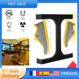 ating Double Sneaker Stand Exhibition Levitating for Shopping Mall Shoe Display